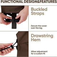 Housse de protection pour mobilier de jardin en polyester Oxford 25,5 pouces, imperméable et anti-poussière, robuste et empilable, pour chaise de fabricant chinois