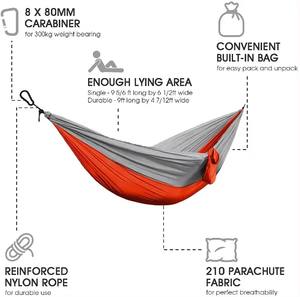 2025 haute qualité en plein air randonnée survie ou voyage simple et Double Parachute hamacs/camping <span class=keywords><strong>hamac</strong></span> - Product Image 4