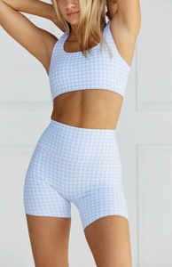 Vêtements de <span class=keywords><strong>sport</strong></span> pour femmes Aoyema, haut de <span class=keywords><strong>sport</strong></span> à bretelles élastiques, <span class=keywords><strong>short</strong></span> de yoga à séchage rapide, taille plus, ensemble de yoga et de fitness - Product Image 4