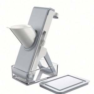 Accessoires de cuisine 2025 : Hachoir multifonction en plastique, trancheuse à légumes pliable en acier, coupe-pommes de terre manuel compatible four - Product Image 6