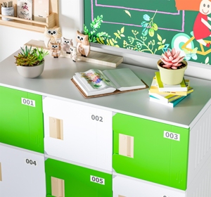 Colorful Durable ABS Plastic Dustproof Modern Detachable Multifunction Schoolbag Storage Cabinets 4-5L Capacity Lockable - Product Image 5
