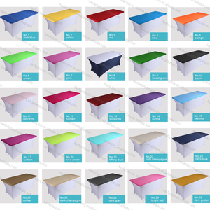 <span class=keywords><strong>Manteles</strong></span> Rectangulares Ajustables <span class=keywords><strong>de</strong></span> 8 Pies, Cubierta Elástica para Mesa Plegable, Reutilizable para Picnic, Camping, <span class=keywords><strong>Fiestas</strong></span> y Eventos al Aire Libre - Product Image 5