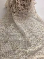 Nouvelle Tissu Brodé Floral 3D en Dentelle Style Plaque en Polyester Multicolore Brodé à la Machine pour Robes et Hauts Femme 2026