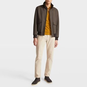 <span class=keywords><strong>Giacca</strong></span> Bomber in <span class=keywords><strong>pelle</strong></span> stile Casual con Logo personalizzato <span class=keywords><strong>camicia</strong></span> a maniche lunghe con cerniera per tasche invernali a spessore sottile - Product Image 3