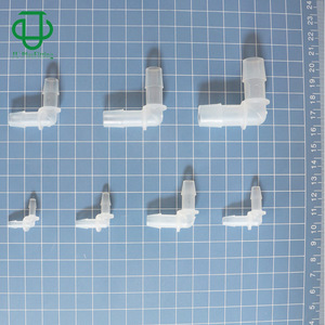 Conector en Forma de L de 90 Grados de Nylon PP de la Colección JU para Manguera de Goma de Uso Industrial - Product Image 1