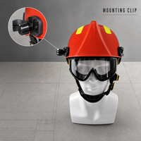 Casque de sécurité incendie personnalisable avec lunettes anti-flamme intégrales et haute visibilité réfléchissante pour pompier