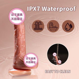 電気振動ディルド女性用PVCとシリコン大人用楽しいおもちゃ人工ペニスオナニー補助振動ディルド - Product Image 3