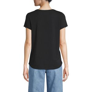Camiseta de Manga Corta para Mujer, Cuello Redondo, Ligera, 100% Algodón Jersey, Transpirable, Corte Regular - Product Image 2