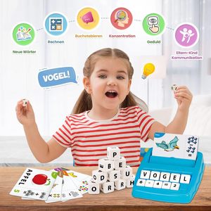 Giocattoli Educativi per Bambini: Giochi di Apprendimento per Ortografia, Lettura, Matematica, Riconoscimento <span class=keywords><strong>delle</strong></span> <span class=keywords><strong>Parole</strong></span> e Abbinamento <span class=keywords><strong>delle</strong></span> Lettere - Product Image 6