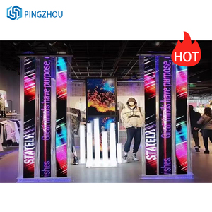 Trung tâm trang trí đầy đủ màu sắc cuộn màn hình hiển thị Dải <span class=keywords><strong>LED</strong></span> làm bằng thép không gỉ với thiết kế sáng tạo - Product Image 2
