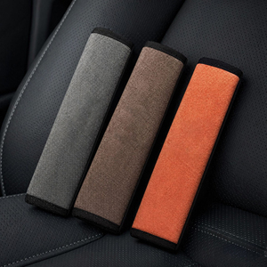 Housse de ceinture de sécurité en daim doux, coussin de protection d'épaule de qualité supérieure, antidérapant, confortable, adapté pour <span class=keywords><strong>Ford</strong></span> Tesla BMW Audi VW - Product Image 1