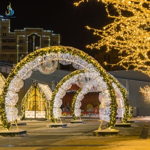 Nieuwjaarsdag Buiten Feestelijke Lantaarn Decoratie LED Boogverlichting - Product Image 1