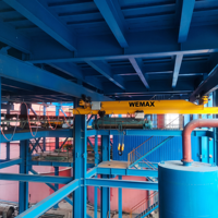 Vente d'usine WEMAX : Pont roulant suspendu LX 2-10 tonnes à poutre unique, certifié CE, avec PLC et moteur
