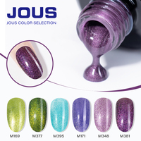 Vernis à ongles gel professionnel JOUS, effet œil de chat large, avec résine naturelle et paillettes magnétiques, formule anti-bavures et résistante aux fissures, pour le bricolage et les salons