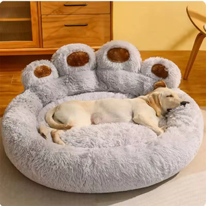 Pet Dog Bed for All Seasons Paw <b>Plush</b> Warm Cat Bed Comfortable for Small <b>Large</b> Dog Bed Design Dog Products - Product Image 1