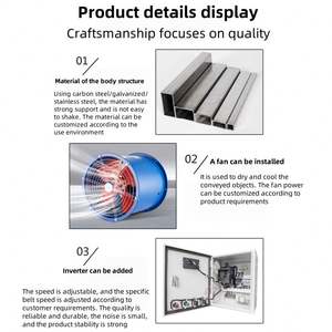 Elevador de Placas de Cadena de Acero Inoxidable, Transportador de Material de Alta Capacidad, Transportador de Virutas, Elevador de Material con Deflector - Product Image 3