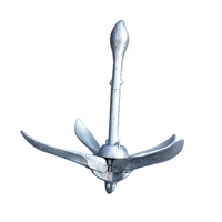 Accessoires pour bateaux, type A et B, ancre pliante à grappin petit format galvanisée à chaud pour yacht et petits bateaux
