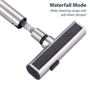 Nouveau robinet de cuisine <span class=keywords><strong>en</strong></span> acier inoxydable au design moderne, pulvérisateur à 3 fonctions avec cascade d'eau chaude et froide, mélangeur d'évier - Product Image 6