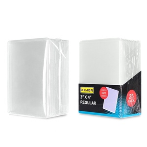 Pelindung Kartu Trading Transparan Ukuran 3" X 4", Hard Card Sleeves, Pelindung Kartu <span class=keywords><strong>Top</strong></span> <span class=keywords><strong>Loader</strong></span> 35pt - Product Image 2