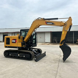 Approvisionnement direct usine pour mini-excavatrice compacte SY95C de 9 tonnes, pelle sur chenilles hydraulique haute efficacité, capacité de godet de 0,38 m³ - Product Image 4