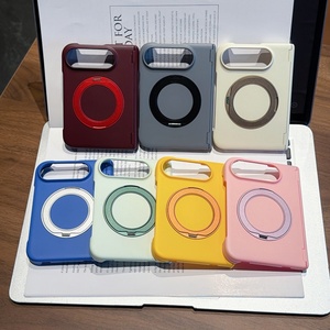 Advanced Matte Magnetic Phone Case for <b>iPhone</b> Duo With 360° Metal Ring Stand Wireless Charging Shockproof Hard Cover - Product Image 2