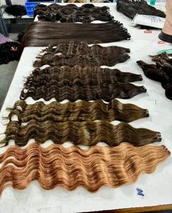 Extensions de cheveux humains indiens ondulés bruns, collection de qualité supérieure, prix en gros - Product Image 3