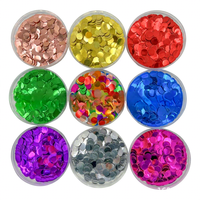 Ballons circulaires en aluminium à paillettes dorées, confettis à sequins - Fournitures en gros pour mariages chinois et Halloween - 1,5 cm