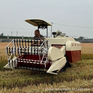Combine <b>Harvester</b> 35 Hp Gear Drive Rice Wheat Soybean Multifunctional Self Propelled Track Type - Product Image 2