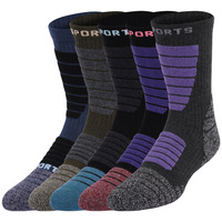 Chaussettes thermiques pour hommes Chaussettes athlétiques pour hommes adaptées à la randonnée, au trekking, au camping Chaussettes en laine mérinos