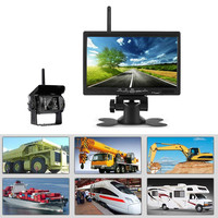 Moniteur quadruple avec caméra de recul numérique sans fil, capteur CCD/AHD, étanche IP68 pour caravane, bus, remorque, camping-car