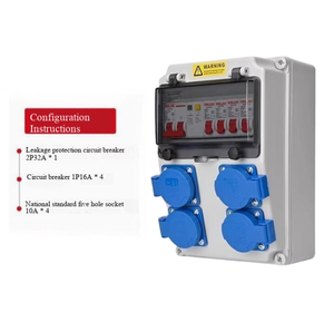 Boîtier de distribution de prises industrielles portables et étanches (par défaut Delixi, d'autres marques peuvent être personnalisées) Configuration 1 - Product Image 5