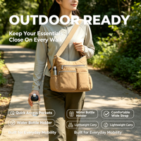 Sac bandoulière en nylon de qualité supérieure pour femme, sac à bandoulière personnalisé, sac de voyage