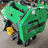 Presse à balles rondes mini YS Farm Tractor 9YK-8070 entraînée par prise de force, 25 CV, haute productivité pour luzerne, herbe et paille