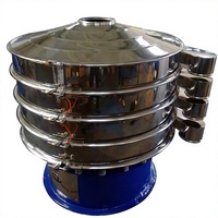 Machine de tamisage vibrante circulaire électrique chinoise avec moteur autonettoyant et boule rebondissante pour tamis à farine de maïs en acier inoxydable