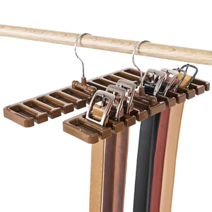 1 Pcs Plastic Wall Mounted Clothes Rack with 10 Tiers for Wardrobe <b>Belt</b> and Tie <b>Hangers</b> Men Organizer - Product Image 1