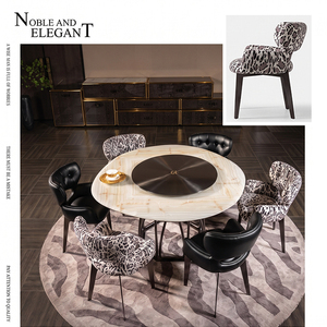Set di Divani e Poltrone in Vera Pelle Italiana Personalizzabile per Soggiorno, <span class=keywords><strong>Arredamento</strong></span> di Lusso per Villa, Produzione Diretta dalla Fabbrica di Foshan - Product Image 6