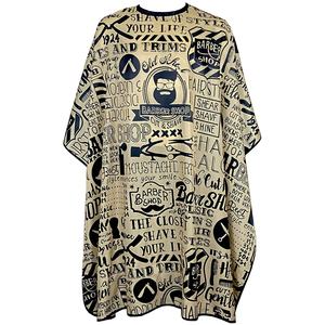 Mantella da Barbiere Vinnie Modello 029 Impermeabile 100% Poliestere Antistatica Comoda con Chiusura a Bottone in Metallo Personalizzabile - Product Image 2