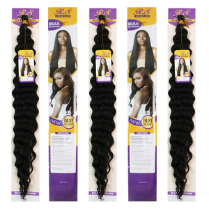 <span class=keywords><strong>Extension</strong></span> per Capelli Sintetici in Fibra Resistente alle Alte Temperature da 24 Pollici, Treccia <span class=keywords><strong>Afro</strong></span>, Onde Profonde, Onde Morbide, Alta Qualità - Product Image 5
