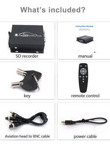 H.265 2K enregistrement 2 CH Taxi DVR, prise en charge des caméras 4K/2K AHD & TVI, double <span class=keywords><strong>carte</strong></span> SD (2x512 go) et sortie vidéo FHD 1080P - Product Image 6
