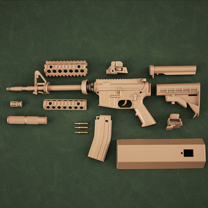 Hot bán kim loại Súng đồ chơi <span class=keywords><strong>SIG</strong></span> mcx Ar15 đạn hợp kim chàng trai Quà Tặng bên người lớn lắp ráp Barrett - Product Image 4