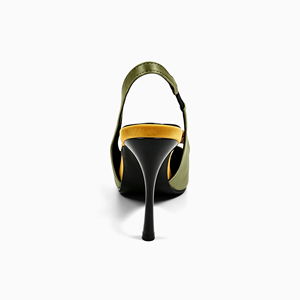 Tacchi a spillo da donna con punta a punta in raso rosa, personalizzabili OEM ODM, con logo personalizzato, MOQ basso, all'ingrosso per abiti da sera - Product Image 4