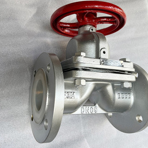 Vanne à diaphragme à bride en acier inoxydable DN100 norme nationale G41F46-16C pour eau, huile, gaz liquéfié, azote, acides faibles - Product Image 2