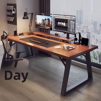 Bureau de PC simple rectangulaire durable pour bureau à domicile et chambre à coucher pour poste de travail de bureau de jeu ou d'établi d'ordinateur