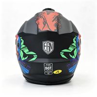 Nouveau casque de motocross pour adultes, imprimé Crazy Clown, certification DOT, coque en ABS, doublure intérieure en polystyrène expansé, moto tout-terrain