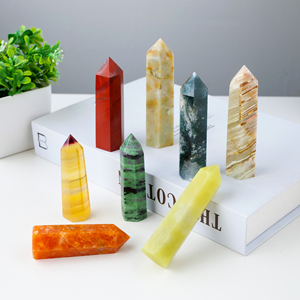 Đá quý JD GEMS bán buôn tự nhiên, đá chữa bệnh, amethyst, thạch anh hồng trong suốt, đũa đá thạch anh, tháp đá quý hai đầu nhọn - Product Image 5