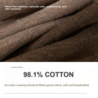 Chaussettes d'affaires en coton côtelé tricoté pour homme, 98,1 % coton, antibactériennes, absorbant la transpiration, résistantes aux odeurs, en boîte cadeau, pour l'automne, ODM