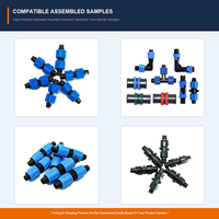 Machine d'assemblage rotative entièrement automatique personnalisée avec contrôle PLC pour pompes et raccords d'irrigation goutte à goutte en plastique – Garantie 1 an