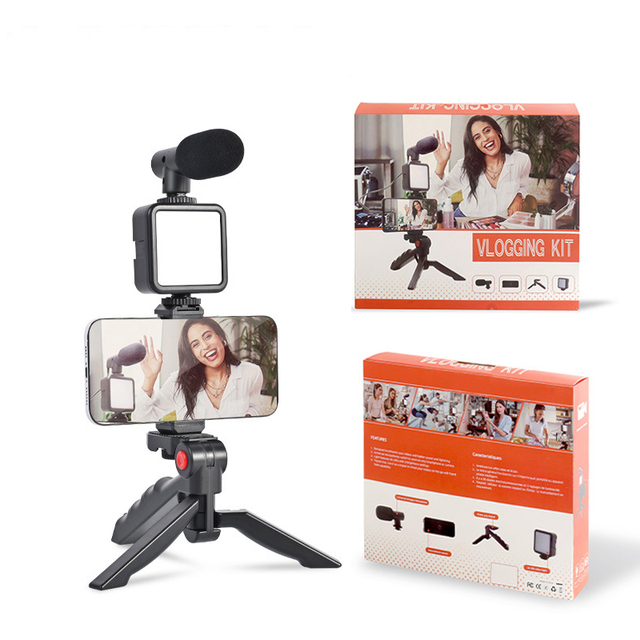 High Quality Live Stream Make up LED Fill Lamp Kit Selfie Ring Light Vlogging Kit with Tripod Stand Phone Holder