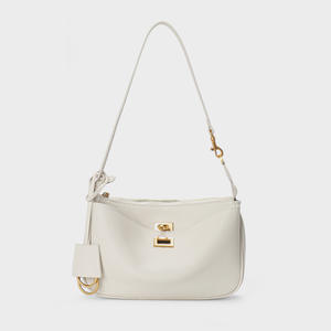 Sac à bandoulière en cuir véritable haut de gamme pour femme, avec fermeture éclair et design personnalisable - Product Image 4