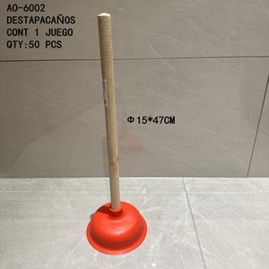 CASAMAX WL AO-6002 ที่ปั๊มส้วม ด้ามไม้ ใช้ในบ้านและเชิงพาณิชย์ ทนทาน พกพาสะดวก เป็นมิตรกับสิ่งแวดล้อม - Product Image 1